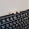 3D Cabin Computer Keyboard Wall Brackets Wall Mounting System White view 4