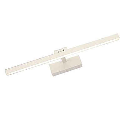 LUMINTURS 14W Dimmable LED Wall Sconces Makeup Mirror Front Picture Light Fixture Vanity Lighting Adjustable White-Finish Warm White(3000K)