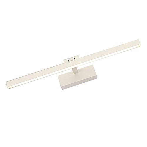 LUMINTURS 14W Dimmable LED Wall Sconces Makeup Mirror Front Picture Light Fixture Vanity Lighting Adjustable White-Finish Warm White(3000K)