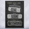 Framed Boombox Tape Player Print, Boombox Art, Radio Dj Gift, Music Art, Hip Hop Gift, Stereo Wall Art, Music Studio Art Dark Concrete (8x10) view 1