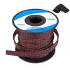 100Ft-1/2inch PET Expandable Braided Wire Sleeving,Wire Loom Cable Sleeve for TV,Computer,Home Theater,Automotive,Home Industrial,Electrical Wires,Chemical,Protect Cat from Chewing Cords,BlackRed view 1