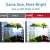 YukiHalu LED Refrigerator Light Bulb 60W Equivalent A15 Appliance Fridge Bulbs, Waterproof 600 Lumen 7W 120V Daylight 5000K E26 Medium Base, Small Size Bulb for Damp Location, Not-Dim, 2-Pack view 3
