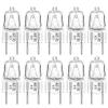 AHEVO G8 Light Bulbs 20Watt 120Volt Dimmable Halogen Light Bulb G8 Base Bi-Pin Shorter 20W T4 JCD Warm White Under Cabinet Puck Lighting Replacements,10Pack view 1