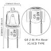 AHEVO G8 Light Bulbs 20Watt 120Volt Dimmable Halogen Light Bulb G8 Base Bi-Pin Shorter 20W T4 JCD Warm White Under Cabinet Puck Lighting Replacements,10Pack view 2
