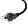 10ft 16 Gauge 3 Prong Heavy Duty Replacement Power Supply Cord Cable 110V 115V 120V Pigtail for Universal AC Appliance, NEMA 5-15P Plug US SJT 16AWG (13A) view 2