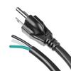 10ft 16 Gauge 3 Prong Heavy Duty Replacement Power Supply Cord Cable 110V 115V 120V Pigtail for Universal AC Appliance, NEMA 5-15P Plug US SJT 16AWG (13A) view 3