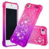 CAIYUNL Compatible With iPod Touch 7th Generation Case, Touch 6th/5th Generation Case for Girls Women Kids, Glitter Bling Sparkle Shiny Liquid Floating TPU Protective Cover for iPod 7/6/5 -Pink/Purple view 4