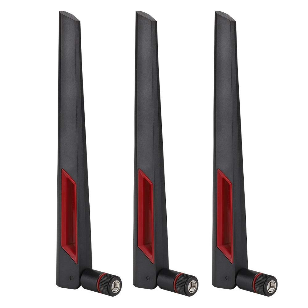 3PCS High Gain Router Antenna, SMA 8DBi Interface Band Antenna, RG178 Pure Copper Cable, LAN Antenna and Router Adapter for AC68U/AC88U/AC66U