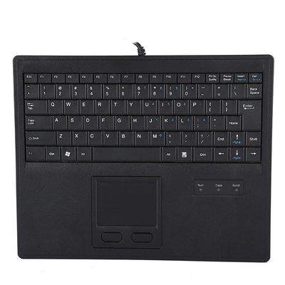 10in Wired Touch Keyboard, 84 Keys Ultra-Slim Built-in Multi-Touch Scissors Trackpad for Dos/Windows95/98/NT/ME/2000/2003/XP/Win7/Win8 for Linux for Unix