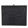 10in Wired Touch Keyboard, 84 Keys Ultra-Slim Built-in Multi-Touch Scissors Trackpad for Dos/Windows95/98/NT/ME/2000/2003/XP/Win7/Win8 for Linux for Unix view 1