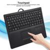 10in Wired Touch Keyboard, 84 Keys Ultra-Slim Built-in Multi-Touch Scissors Trackpad for Dos/Windows95/98/NT/ME/2000/2003/XP/Win7/Win8 for Linux for Unix view 2
