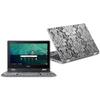 MightySkins Carbon Fiber Skin for Acer Chromebook Spin 11" CP311 - Floral Retro | Protective, Durable Textured Carbon Fiber Finish | Easy to Apply, Remove, and Change Styles | Made in The USA view 1