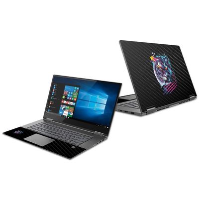 MightySkins Carbon Fiber Skin for Lenovo Yoga 730 15" (2018) - Tight Tiger,Protective, Durable Textured Carbon Fiber Finish,Easy to Apply, Remove, and Change Styles,