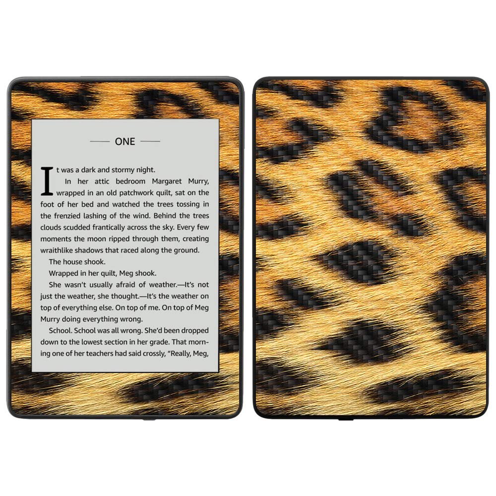 MightySkins Carbon Fiber Skin for Amazon Kindle Paperwhite 2018 (Waterproof Model) - Aztec Fox | Protective, Durable Textured Carbon Fiber Finish | Easy to Apply, Remove| Made in The USA