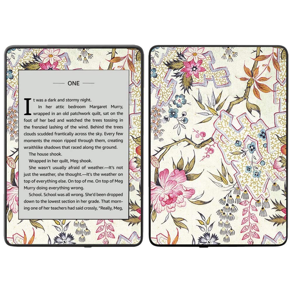 MightySkins Carbon Fiber Skin for Amazon Kindle Paperwhite 2018 (Waterproof Model) - Acanthus | Protective, Durable Textured Carbon Fiber Finish | Easy to Apply, Remove| Made in The USA