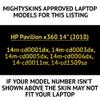 MightySkins Carbon Fiber Skin for Pavilion X360 14" (2018) - Fabulous Flamingo | Protective, Durable Textured Carbon Fiber Finish | Easy to Apply, Remove, and Change Styles | Made in The USA view 2