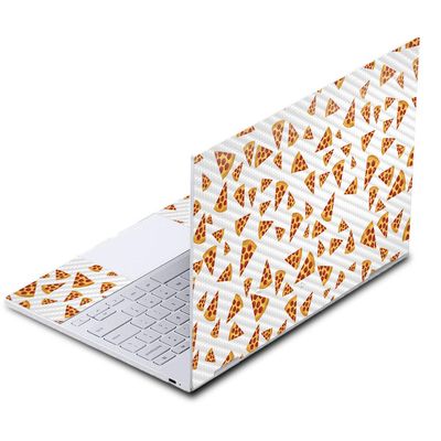 MightySkins Carbon Fiber Skin for Google Pixelbook - Body by Pizza | Protective, Durable Textured Carbon Fiber Finish | Easy to Apply, Remove, and Change Styles | Made in The USA
