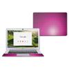 MightySkins Carbon Fiber Skin for Acer Chromebook 14" CB3-431 - Pink Diamond Plate | Protective, Durable Textured Carbon Fiber Finish | Easy to Apply, Remove, and Change Styles | Made in The USA view 1