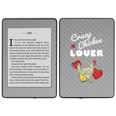 MightySkins Carbon Fiber Skin for Amazon Kindle Paperwhite 2018 (Waterproof Model) - Aztec Fox | Protective, Durable Textured Carbon Fiber Finish | Easy to Apply, Remove| Made in The USA