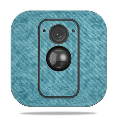 MightySkins Carbon Fiber Skin for Blink XT Outdoor Camera - Pink Marble | Protective, Durable Textured Carbon Fiber Finish | Easy to Apply, Remove, and Change Styles | Made in The USA