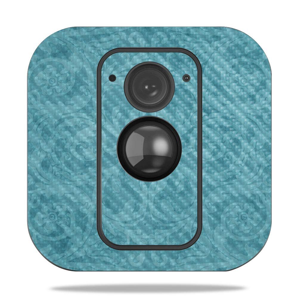 MightySkins Carbon Fiber Skin for Blink XT Outdoor Camera - Pink Marble | Protective, Durable Textured Carbon Fiber Finish | Easy to Apply, Remove, and Change Styles | Made in The USA