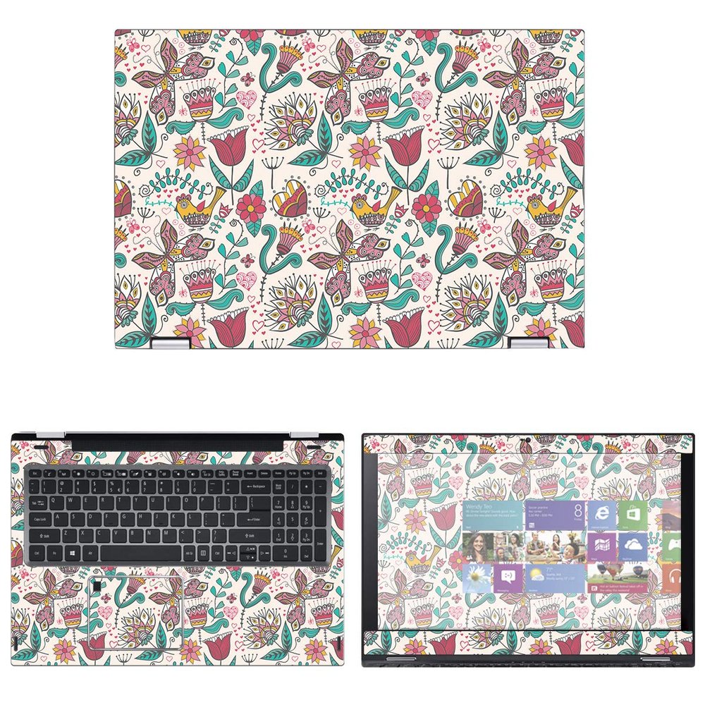 Decalrus - Protective Decal Skin Sticker Compatible with The Acer Spin 5 SP515 (15.6" Screen) case Cover wrap ACspin5_SP515-166
