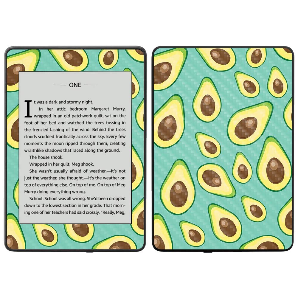 MightySkins Carbon Fiber Skin for Amazon Kindle Paperwhite 2018 (Waterproof Model) - Bacon | Protective, Durable Textured Carbon Fiber Finish | Easy to Apply, Remove| Made in The USA