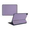 MightySkins Carbon Fiber Skin for Apple iPad Pro Smart Keyboard 11" (2018) - Solid Lavender - Protective, Durable Textured Carbon Fiber Finish - Easy to Apply, Remove - Made in The USA view 1
