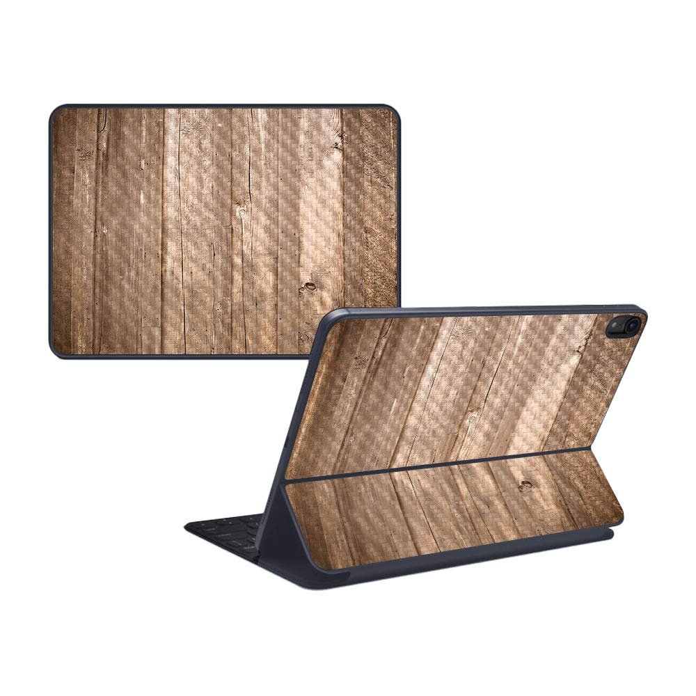 MightySkins Carbon Fiber Skin for Apple iPad Pro Smart Keyboard 11" (2018) - On The Fence - Protective, Durable Textured Carbon Fiber Finish - Easy to Apply and Change Styles - Made in The USA