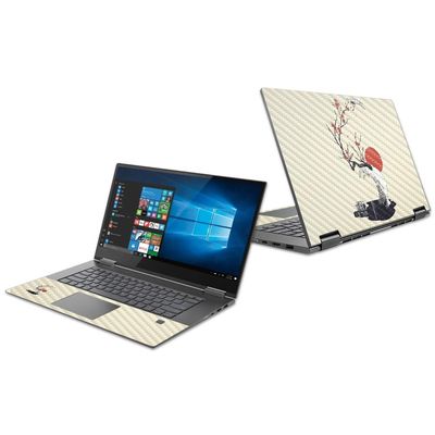 MightySkins Carbon Fiber Skin for Lenovo Yoga 730 15" (2018) - Accident | Protective, Durable Textured Carbon Fiber Finish | Easy to Apply, Remove, and Change Styles | Made in The USA