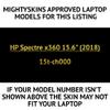 MightySkins Carbon Fiber Skin for HP Spectre X360 15.6" (2018) - Smiling Fox | Protective, Durable Textured Carbon Fiber Finish | Easy to Apply, Remove, and Change Styles | Made in The USA view 2