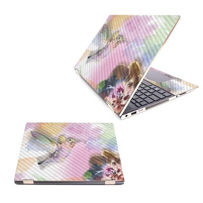 MightySkins Carbon Fiber Skin for HP Spectre X360 15.6" (2018) - Water Color Mocking | Protective, Durable Textured Carbon Fiber Finish | Easy to Apply, Remove | Made in The USA