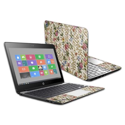 MightySkins Carbon Fiber Skin for HP Chromebook 11 G5 11.6" - Acanthus | Protective, Durable Textured Carbon Fiber Finish | Easy to Apply, Remove, and Change Styles | Made in The USA