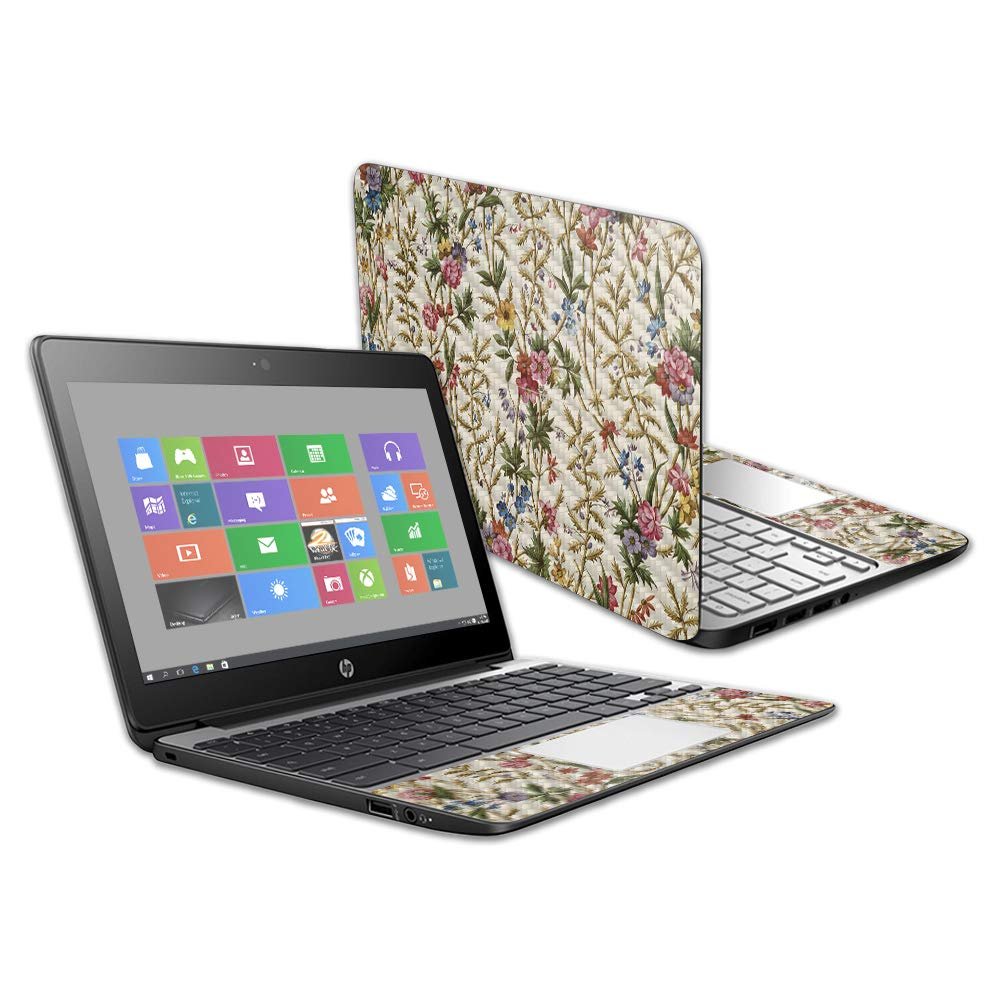 MightySkins Carbon Fiber Skin for HP Chromebook 11 G5 11.6" - Acanthus | Protective, Durable Textured Carbon Fiber Finish | Easy to Apply, Remove, and Change Styles | Made in The USA
