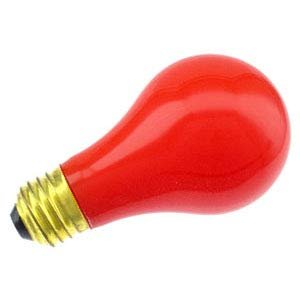 Specialty/Novelty 25A/R, 25 Watt, 120 Volt, Medium Base, A19, Ceramic Red Light Bulb (12 Pack)
