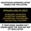 MightySkins Carbon Fiber Skin for HP Pavilion X360 14" (2017) - Dreamy Reef | Protective, Durable Textured Carbon Fiber Finish | Easy to Apply, Remove, and Change Styles | Made in The USA view 2