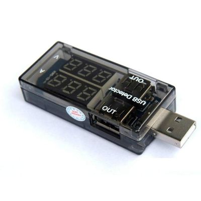 Taidacent 5 Pcs DC3V-9V 3A Small USB Voltage Vurrent Meter for USB Charger Real Time Digital Voltage and Current Display USB Voltage Ammeter