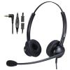 2.5mm Phone Headset for Office Landline Corded Telephone Headset with Noise Cancelling Microphone Wired Call Center Headphones for Panasonic KX-TGEA20 KX-TCA430 KX-TGE433 Cisco 303G 508G Uniden Vtech view 1