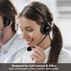 2.5mm Phone Headset for Office Landline Corded Telephone Headset with Noise Cancelling Microphone Wired Call Center Headphones for Panasonic KX-TGEA20 KX-TCA430 KX-TGE433 Cisco 303G 508G Uniden Vtech view 4