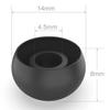 10 Pairs Large Black Silicone Replacement Ear Buds Tips Covers view 3
