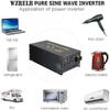 WZRELB 8000W 24VDC to 120VAC Pure Sine Wave Solar Power Inverter Homeuse Car Inverter, RBH-800024, RBH-800024, RBH-800024, RBH-800024 view 4