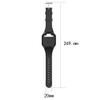 2pcs Silicone Watchband Adjustable Replacement Wristband Compatible with GolfBuddy Voice/Voice 2 Golf Rangefinder (Black_Navy Blue) view 4