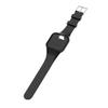 2pcs Silicone Watchband Adjustable Replacement Wristband Compatible with GolfBuddy Voice/Voice 2 Golf Rangefinder (Black_Black) view 4