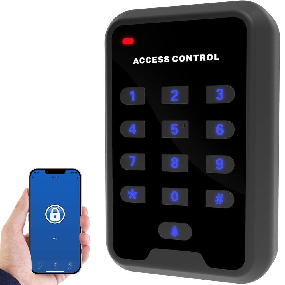 UHPPOTE Standalone WiFi Door Access Control Keypad Proximity Card Reader Compatible with Tuya Smart App 2.4GHz
