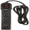 Amazon Basics 6-Outlet Surge Protector Power Strip, 6-Foot Long Cord, 790 Joule - Black & High-Speed HDMI Cable (18 Gbps, 4K/60Hz) - 6 Feet, Black view 2