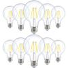 Sunco 10 Pack G25 LED Light Bulb, Globe, E26, 5W=60W, 3000K Warm White view 1