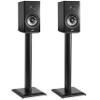 ECHOGEAR Premium Universal Floor Speaker Stands - Vibration-Absorbing MDF Design Works with Edifier, Polk, & Other Bookshelf Speakers Or Studio Monitors - Includes Sound Iso Pads & Carpet Spikes view 1