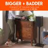 ECHOGEAR Premium Universal Floor Speaker Stands - Vibration-Absorbing MDF Design Works with Edifier, Polk, & Other Bookshelf Speakers Or Studio Monitors - Includes Sound Iso Pads & Carpet Spikes view 2