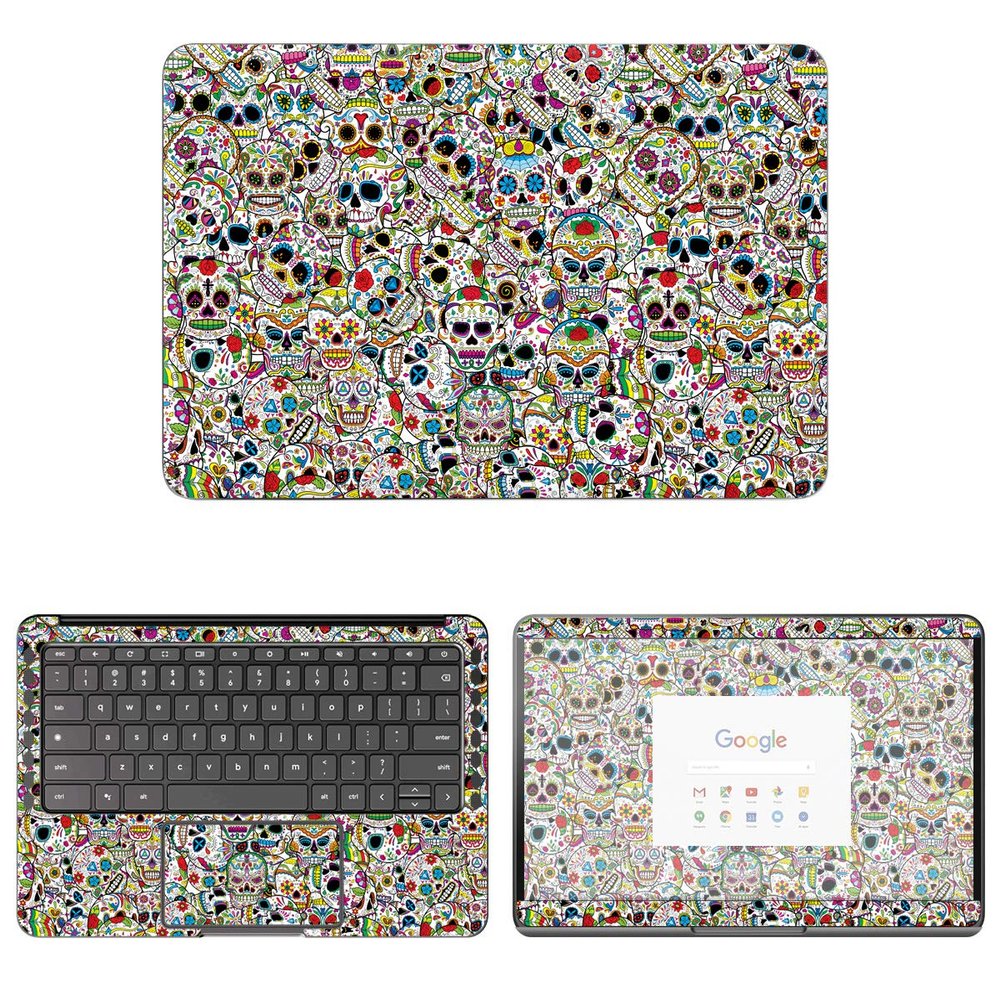 Decalrus - Protective Decal Skull Skin Sticker for Google Pixelbook Go (13.3" Screen) case Cover wrap GOpixelbkGO_13-67