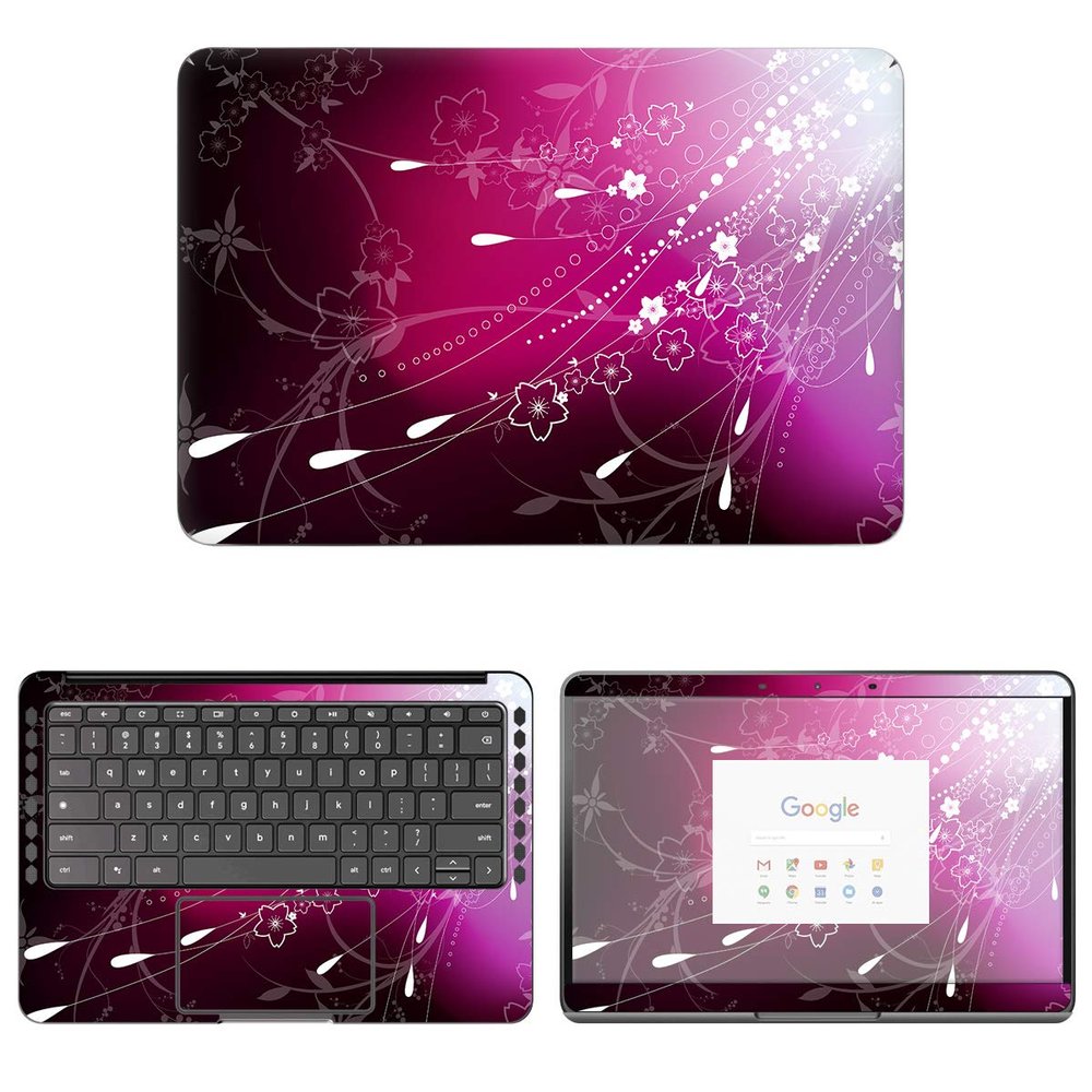 Decalrus - Protective Decal Floral Skin Sticker for Google Pixelbook Go (13.3" Screen) case Cover wrap GOpixelbkGO_13-202